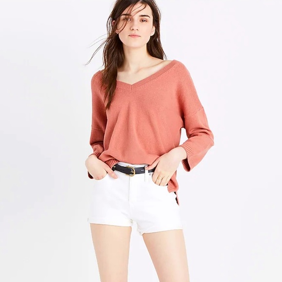Madewell Double-V Pullover Sweater - Picture 2 of 9